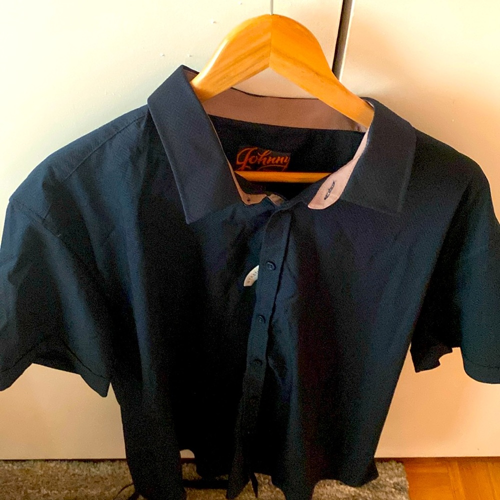 Johnny big button down short sleeve flannel